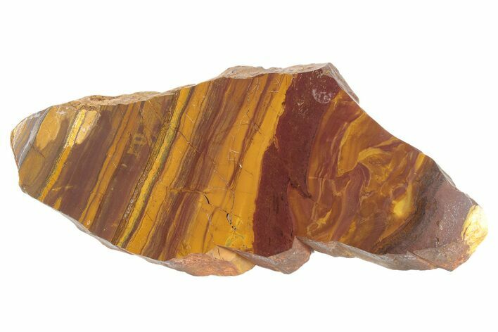 Polished Desert Sunset Banded Iron Slab - Western Australia #234783